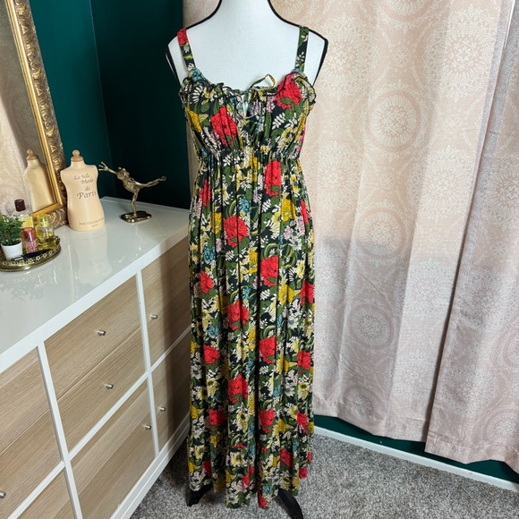NATURAL LIFE Dresses & Skirts - Natural Life Elizabeth Poppy  Multicolor Floral Print Sleeveless Sundress Size L